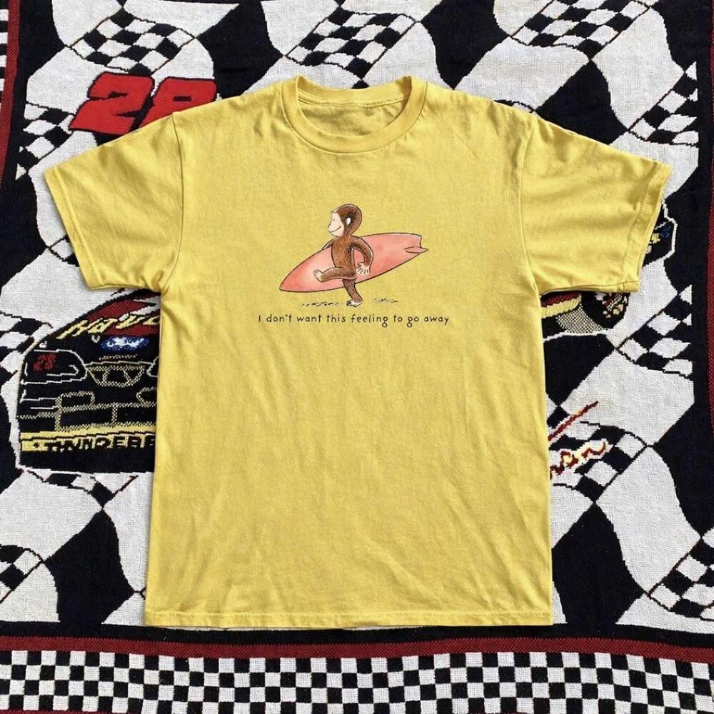 Yellow Style 90S George Of The Jungle Cotton T-Shirt Cartoon